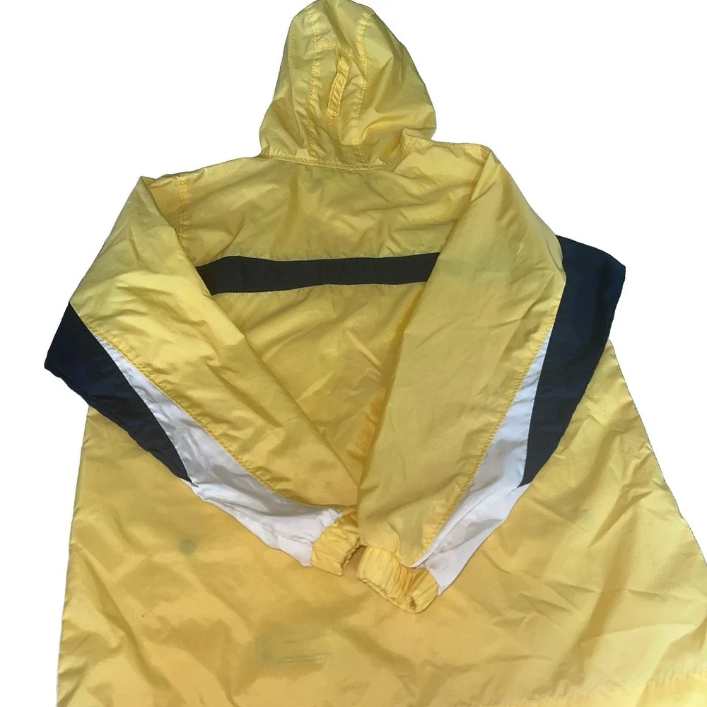 Columbia Vtg Yellow & Blue Hooded Windbreaker Jacket |Y2K|90's| Unisex 10/12